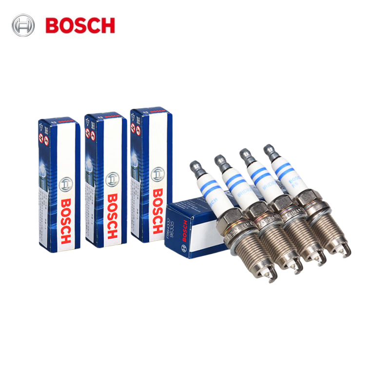 Bosch Spark Plug Platinum - 4個入り ボッシュ ダブルプラチナスパークプラグ FR7KPP332 VW パサート