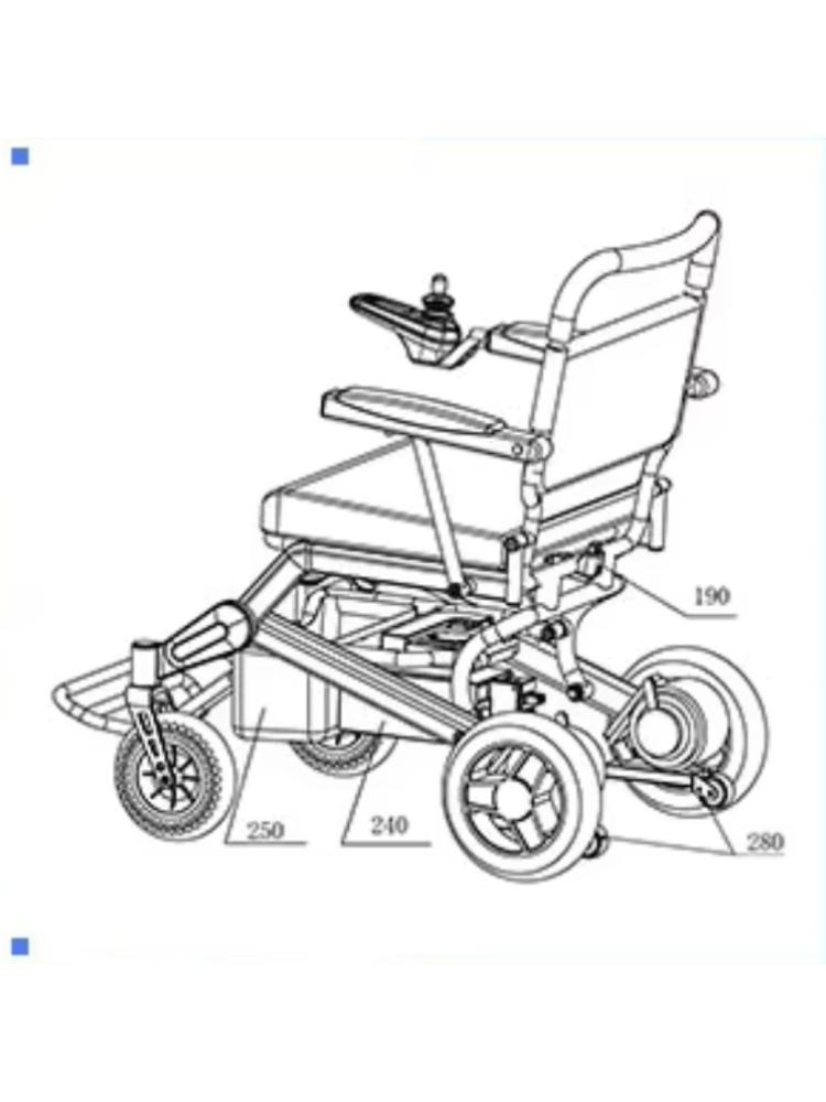 Outdoor Power Recliner - 2026年激安 軽量折りたたみ式ハイバックリクライニング電動トラベルオフロードアウトドア電動車椅子（大人用）