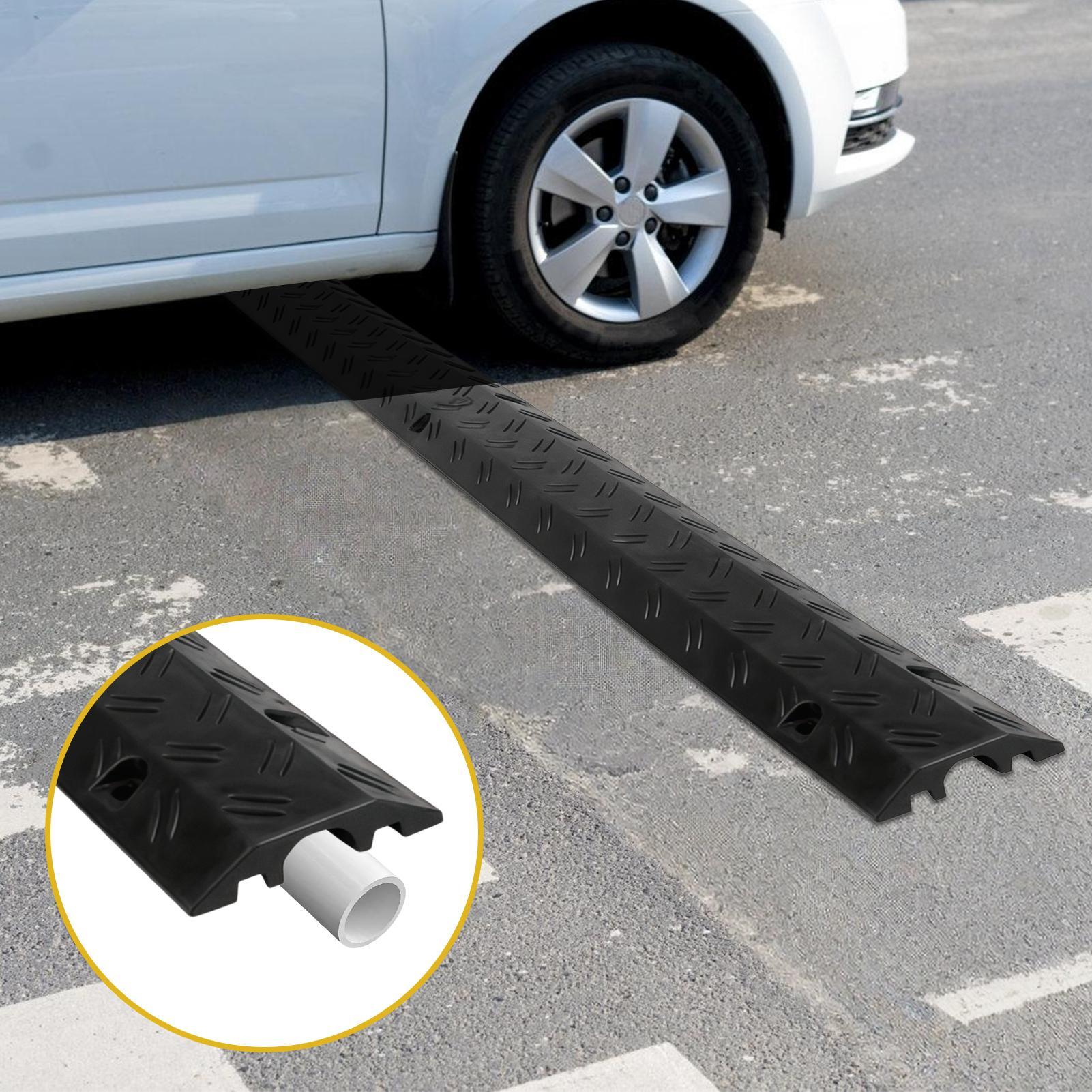 Outdoor Power 'Hose' - ホースプロテクターランプ、屋内電線カバー、保護用私道ホースカバー、屋外道路ガレージ歩道アスファルト用スピードバンプ