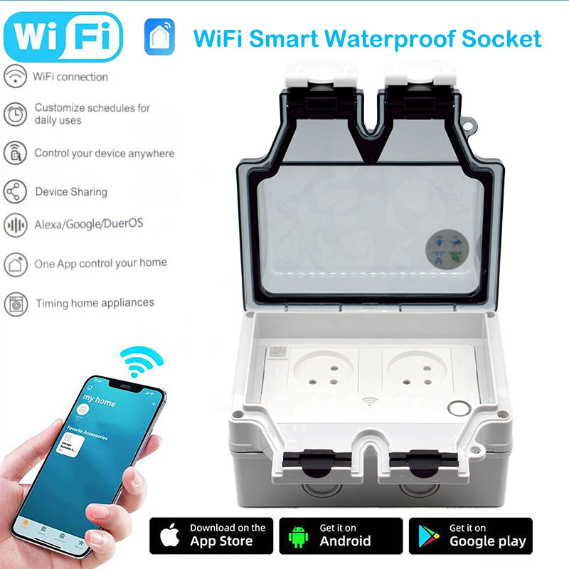 Outdoor Power Hub - 16A スマートソケット IP66 防水プラグ 86 タイプ屋外スイッチ