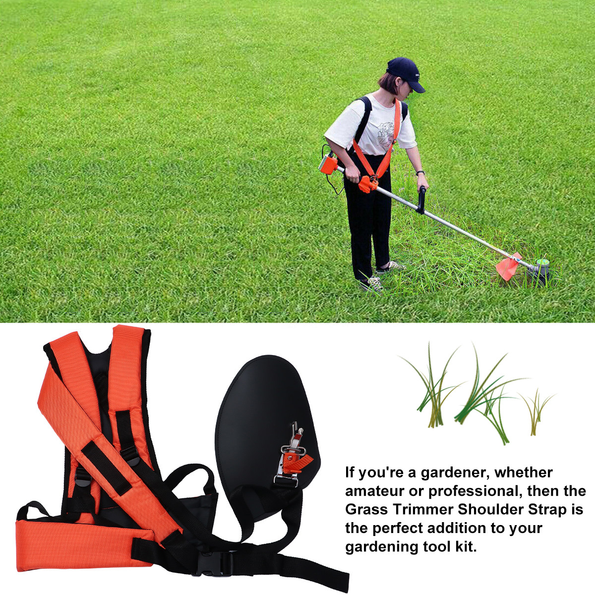 草刈り機用ショルダーストラップ Y字型ダブルパッド入りハーネ - Brush Cutter Strap のレビューと価格