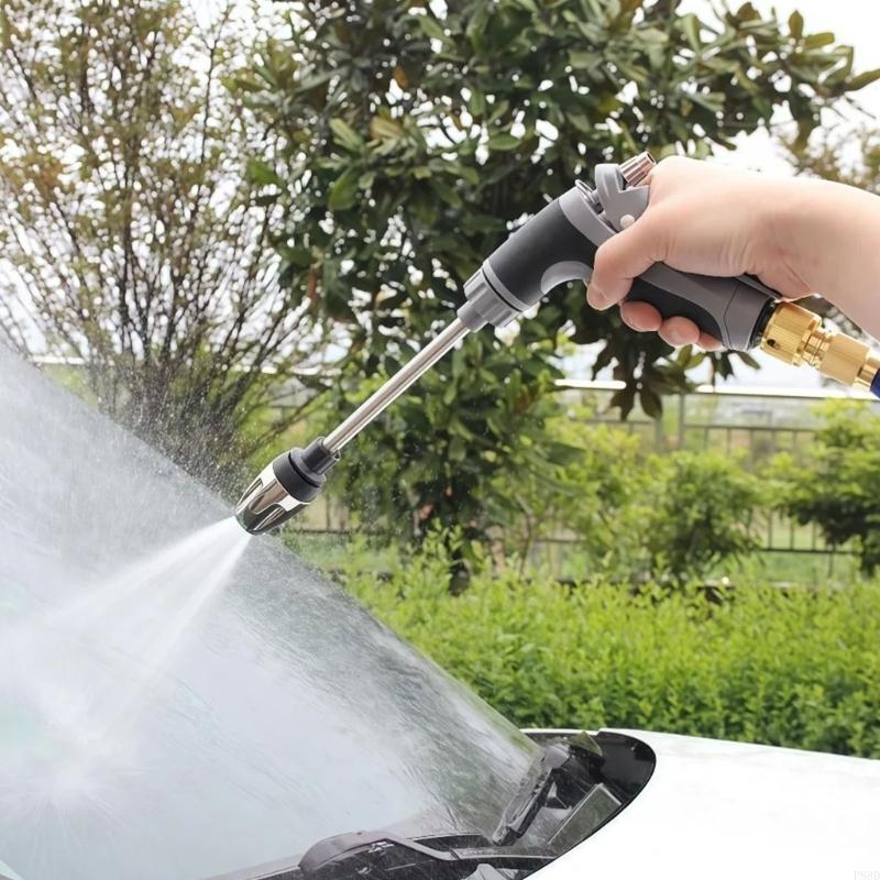 長いハンドルとスプレーノズルを備えた家庭用の強力な洗浄水鉄砲 - Outdoor Power 'Hose' のレビューと価格