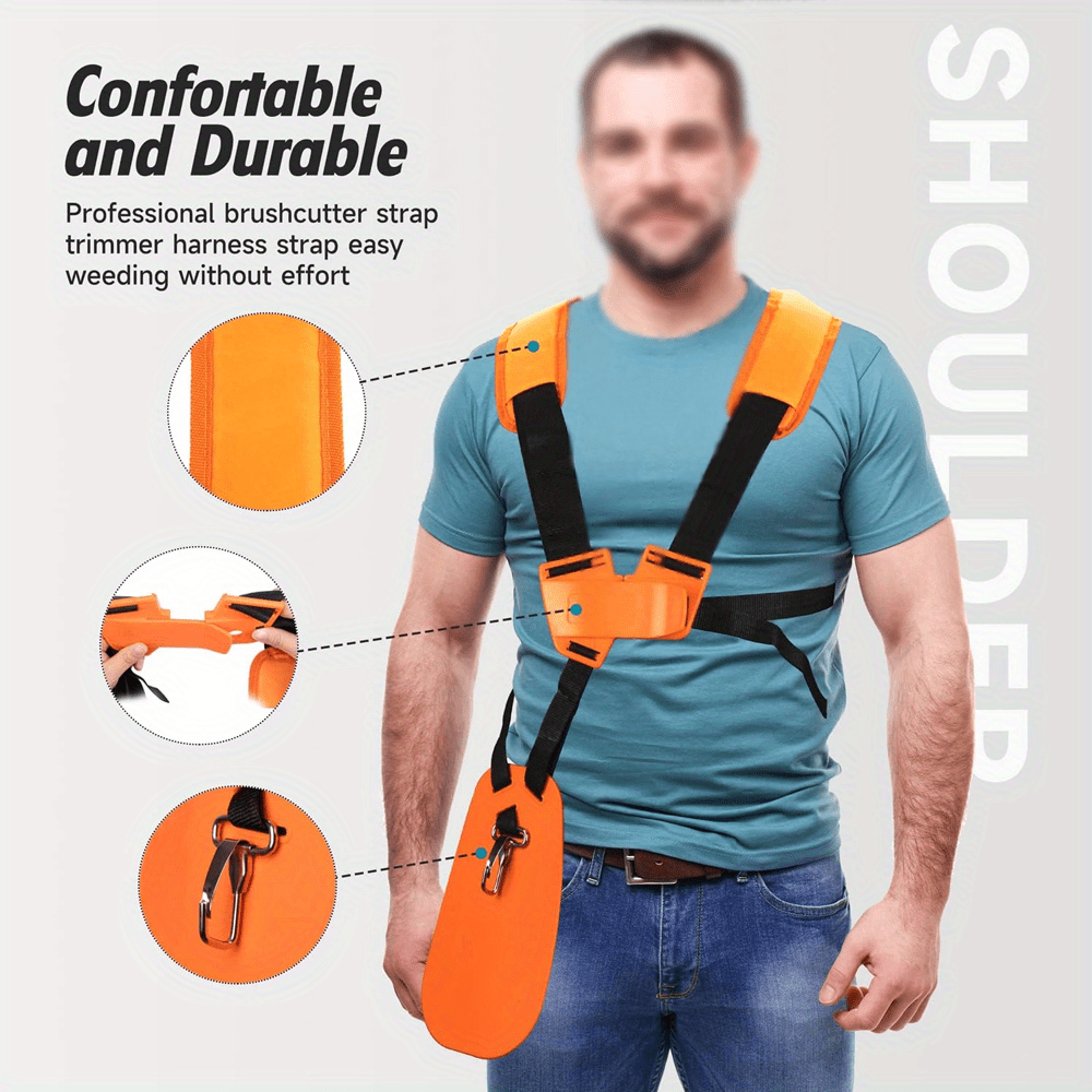 ダブルショルダーストラップ芝刈り機ハーネスストラップ快適省力 - Brush Cutter Strap のレビューと価格