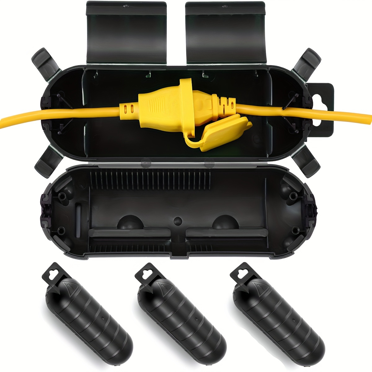 延長コードプラグ接続保護安全カバー、防水屋内屋外、ストリング - Outdoor Power Hub のレビューと価格