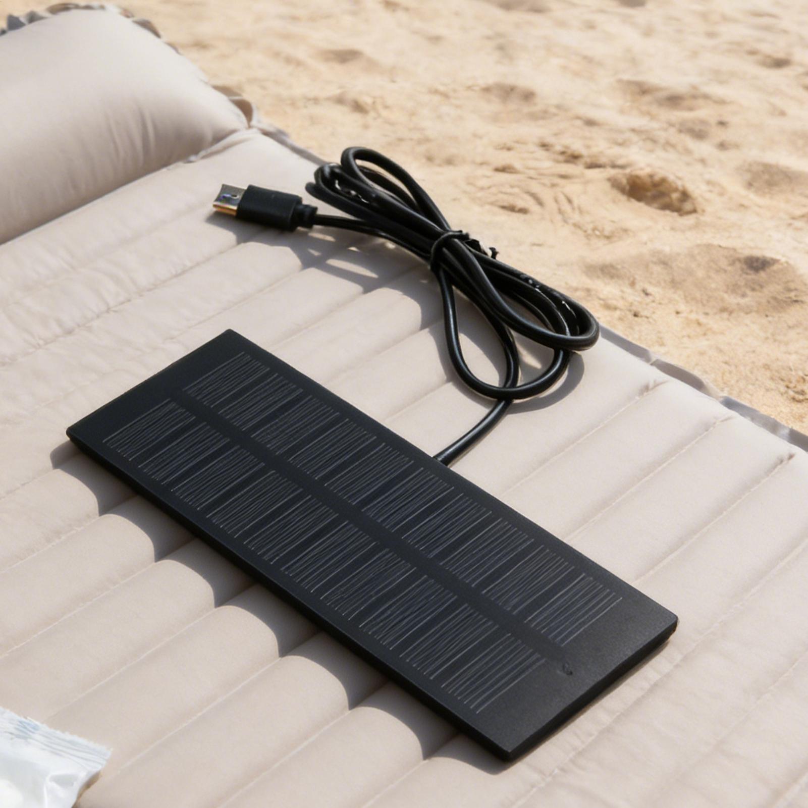 5W 5V ポータブルソーラーパネル USB ソーラーパネル - Outdoor Usb Power Bank のレビューと価格