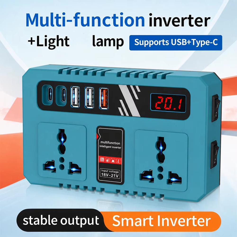 リチウムバッテリーパワーインバーター 200W 18V から - Outdoor Power Hub のレビューと価格