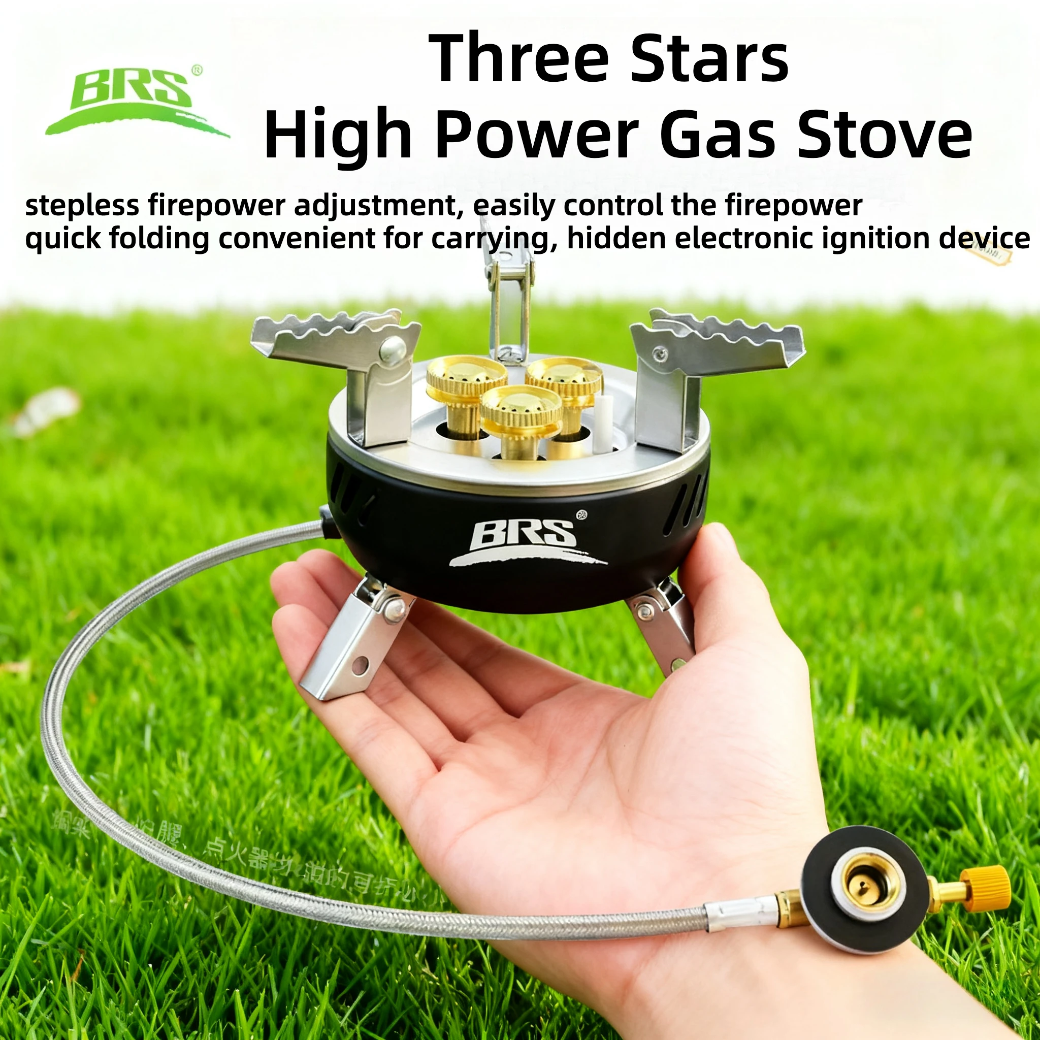 BRS 203-Core キャンプガスストーブ ハイパワー  - Outdoor Power 'Hose' のレビューと価格