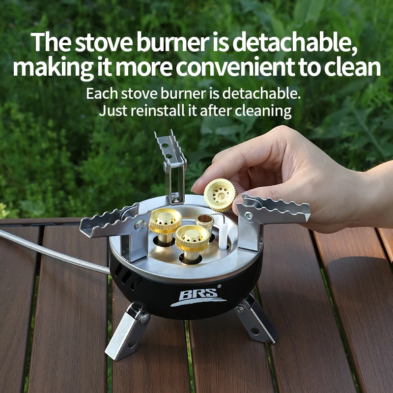 BRS 203-Core キャンプガスストーブ ハイパワー  - Outdoor Power 'Hose' のレビューと価格