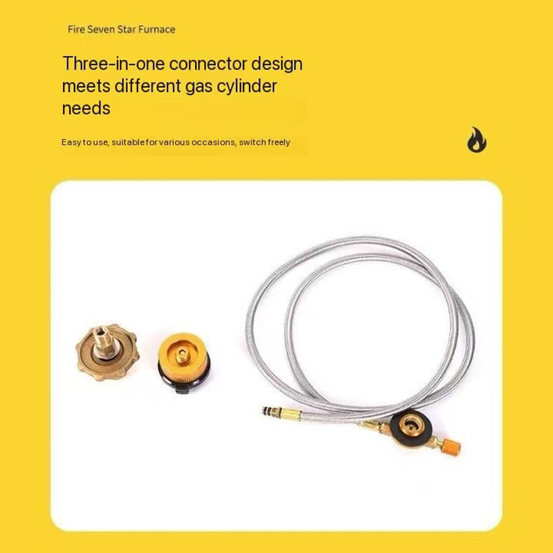 21000W 7芯キャンプストーブ ハイパワーガスバーナー  - Outdoor Power 'Hose' のレビューと価格