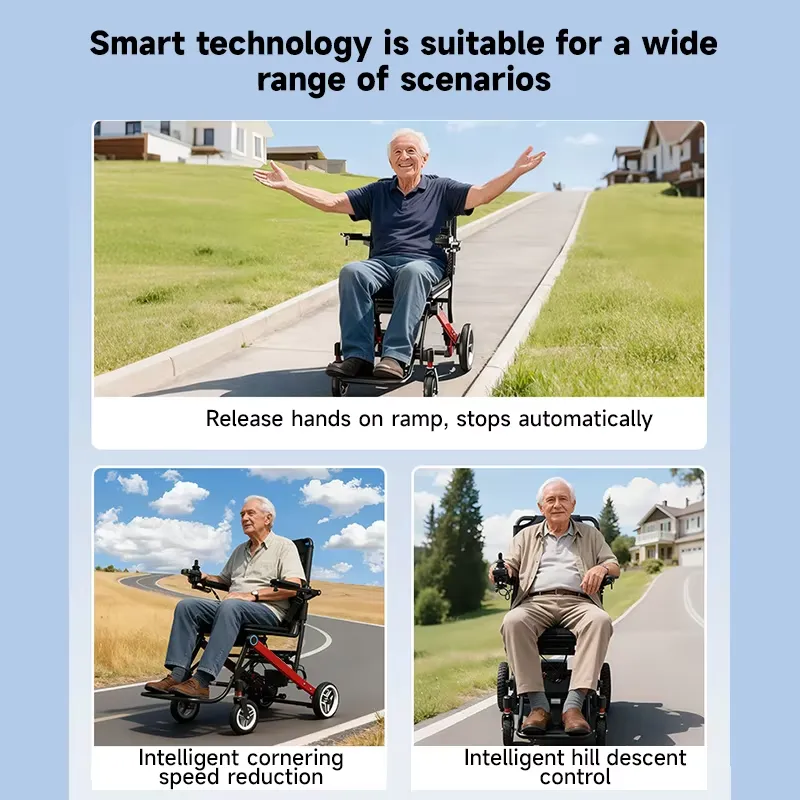 折りたたみ式電動リクライニング、軽量アルミ製電動車椅子、高齢 - Outdoor Power Recliner のレビューと価格