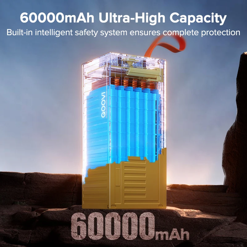 QOOVI 60000mAh パワーバンク 22.5 ワット - Outdoor Power Hub のレビューと価格
